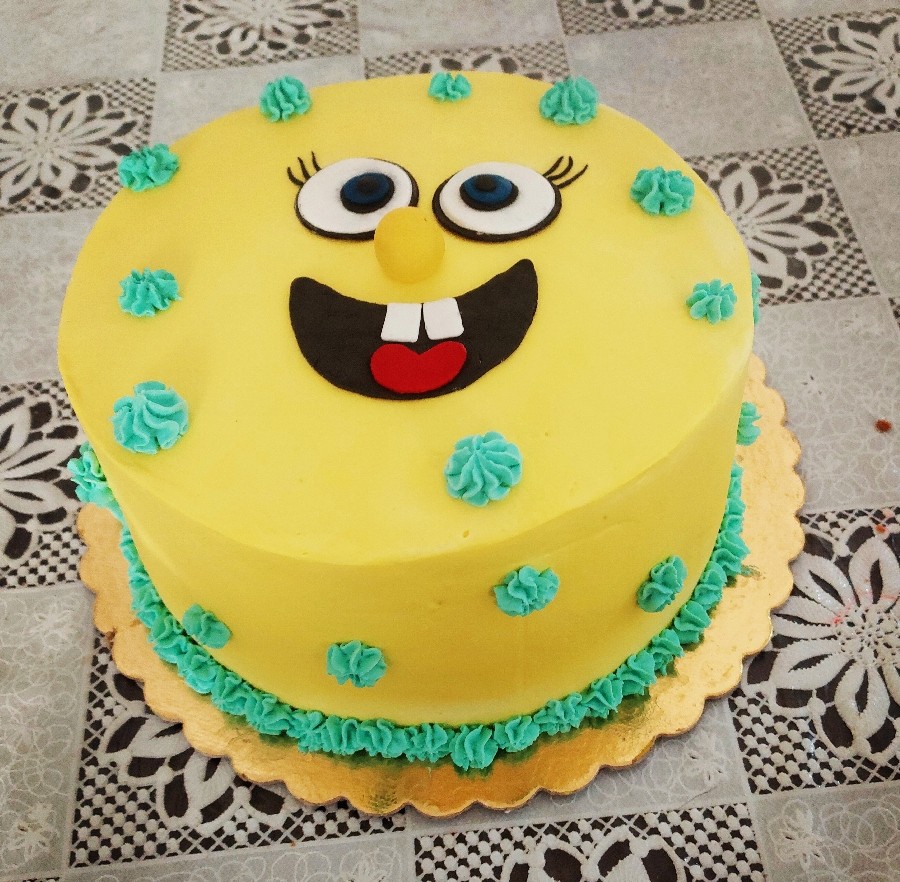 عکس کیک سفارشی باب اسفنجی