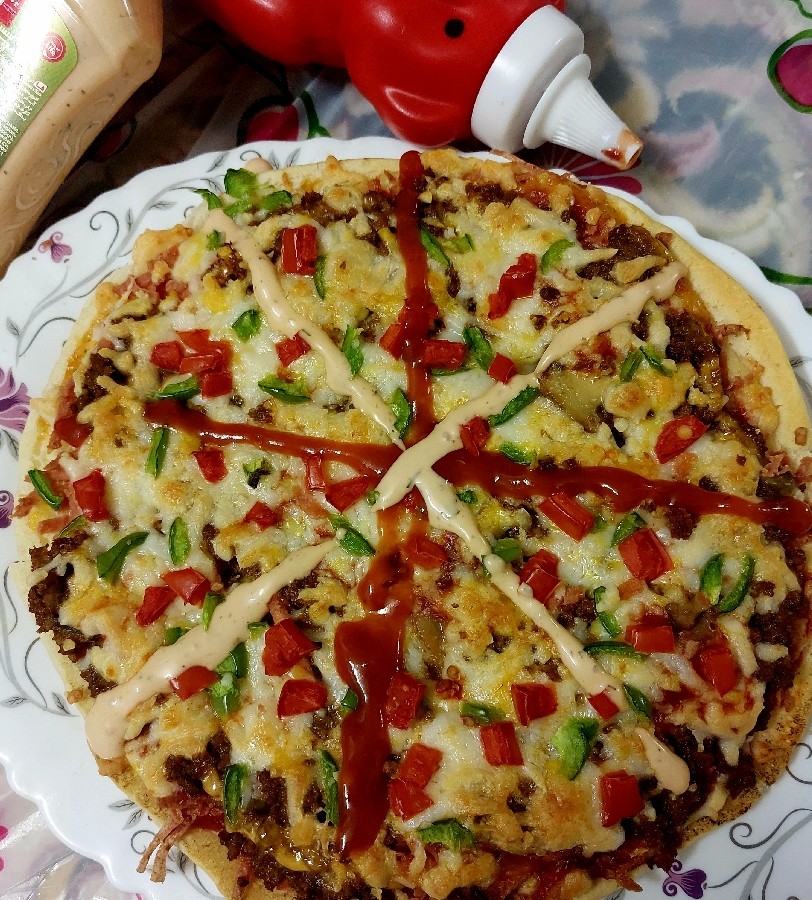 پیتزا مخلوط فاطمه پز