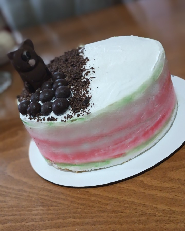 عکس خامه‌کشی و فیلینگ کیک