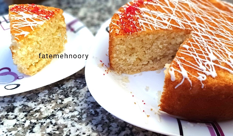 عکس پودر کیک خونگی نارگیلی