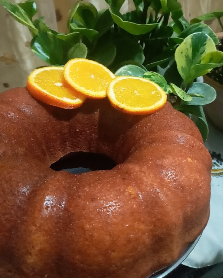 عکس کیک پرتقالی، کیک فنجونی