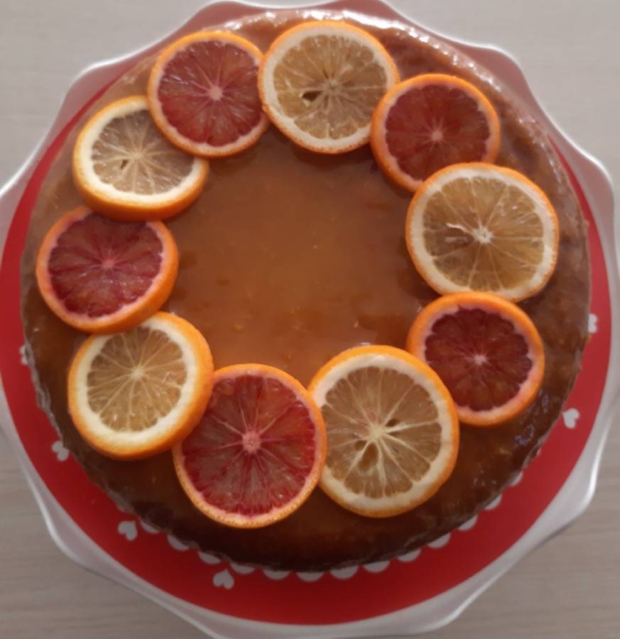 کیک پرتقالی دلبر با سس پرتقالی 