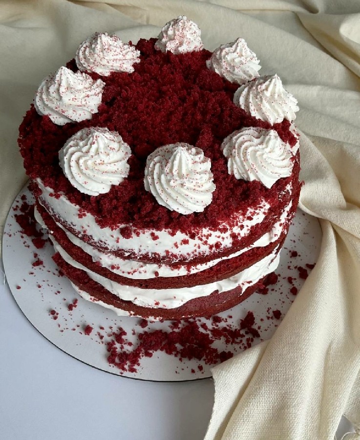 کیک   مخمل  قرمز  ❤