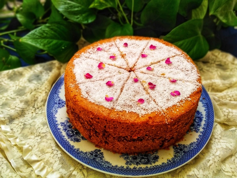 عکس کیک کافه ای نارگیلی
