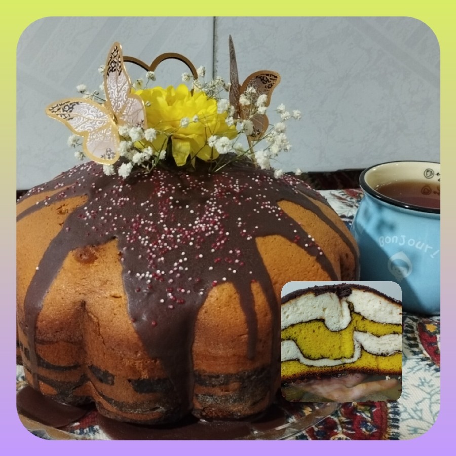 کیک زرافه ای