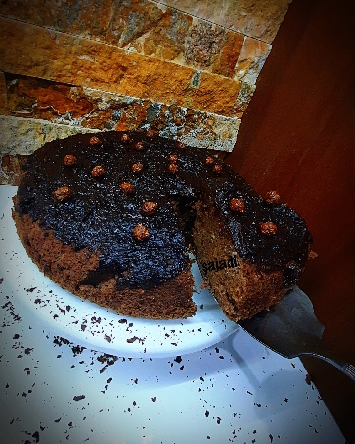 عکس کیک شیفون شکلاتی(دستورhadis-soltani)