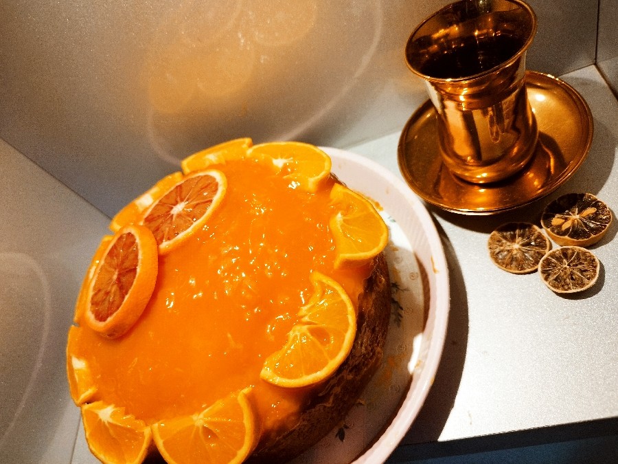 کیک پرتقالی سس پرتقالی