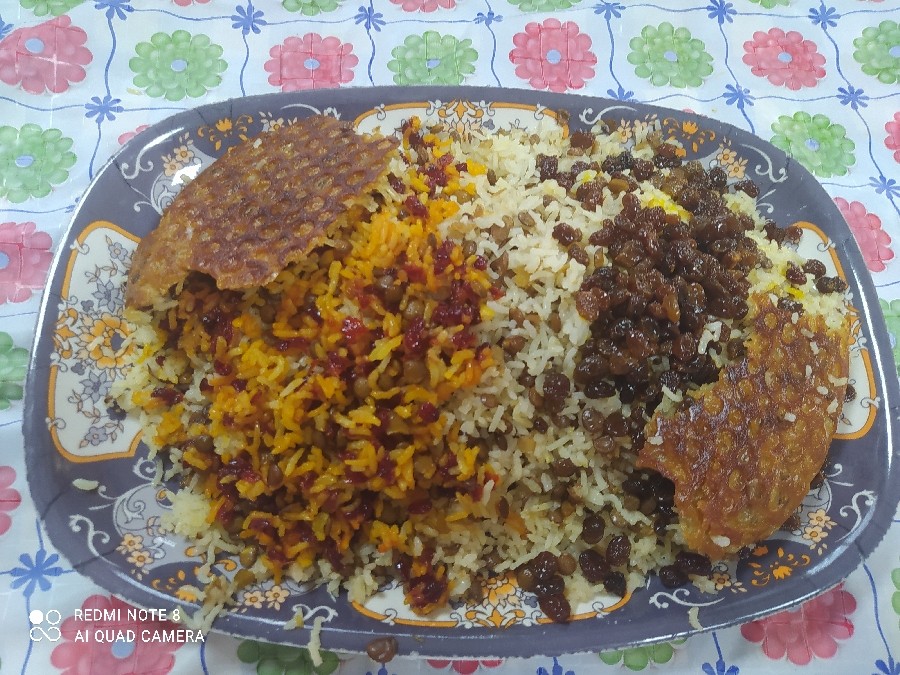 عکس عدس پلو