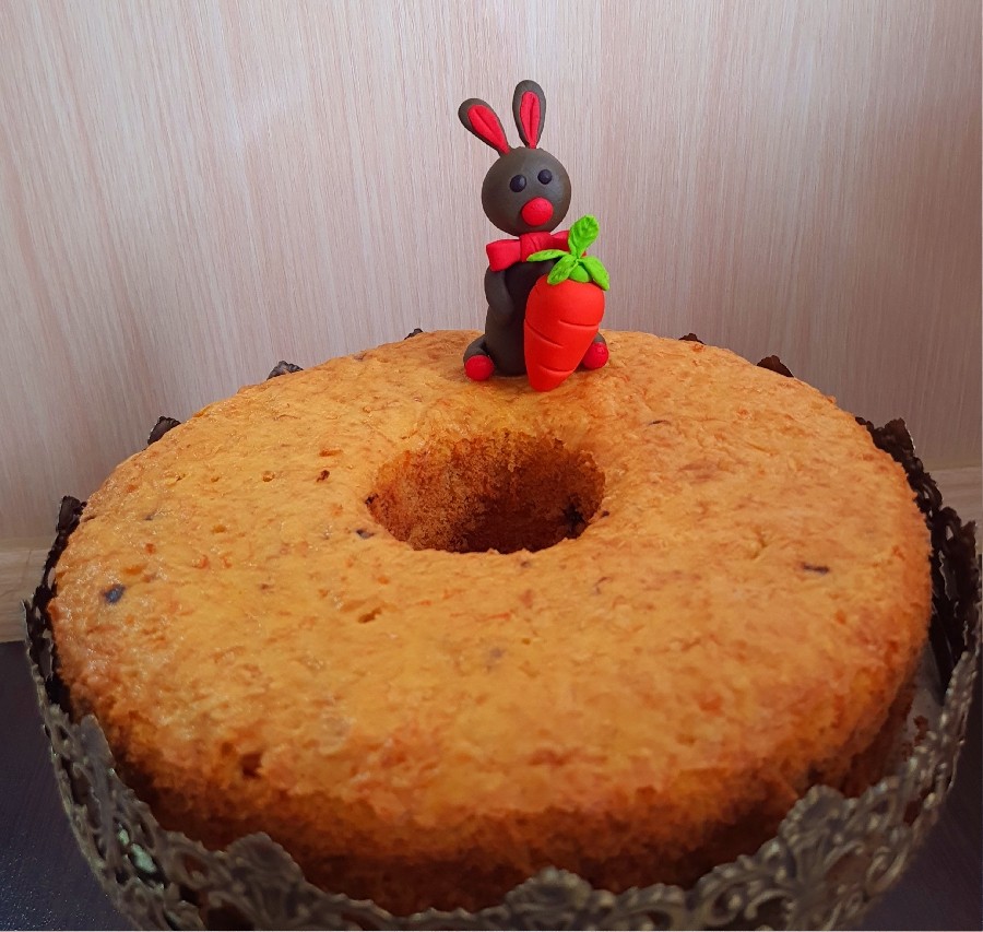 کیک هویج با خرگوش خوشگلش
