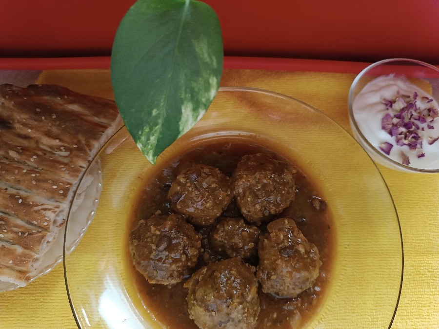 عکس کوفته نخود و گردو