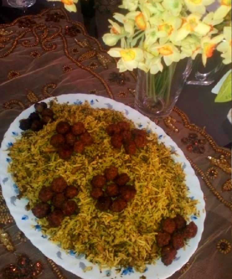 عکس کلم پلوشیرازی کوفته قلقلی