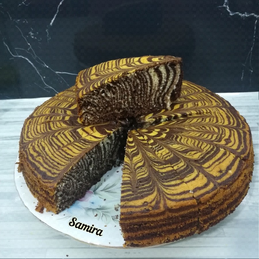 عکس کیک زبرا