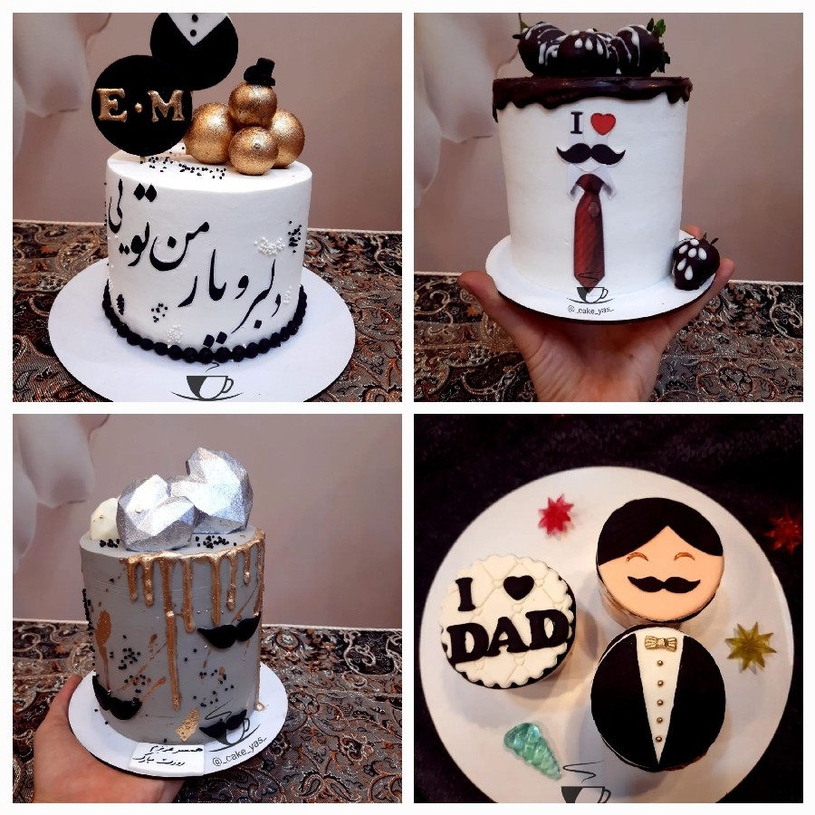 عکس مینی کیک و کاپ کیک های روز پدر