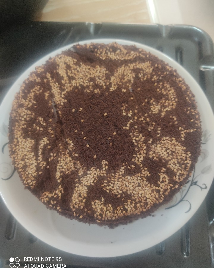 عکس کیک زرده وانیلی