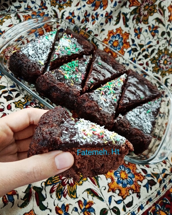 عکس کیک شکلاتی روسی