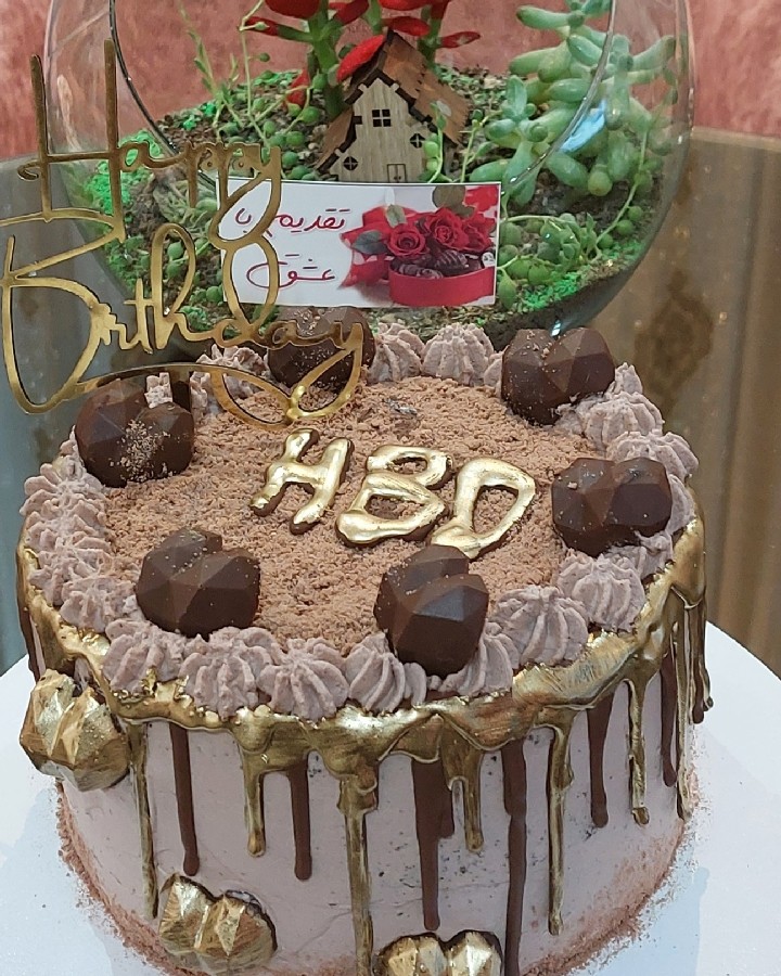 عکس کیک شکلاتی بافیلینگ ویژه