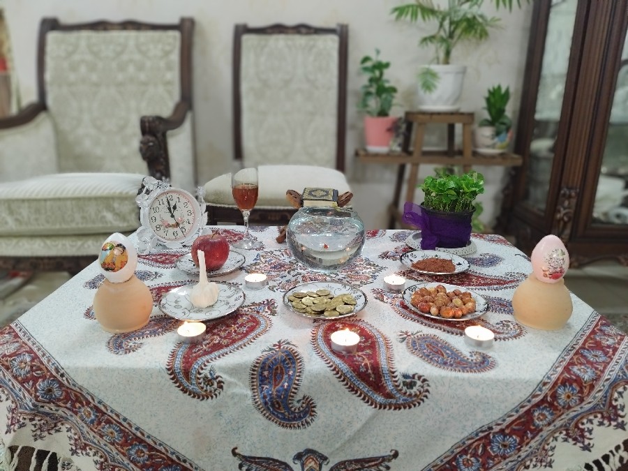 عکس سفره هفت سین ۱۴۰۲ اللهم عجل لولیک فرج ?