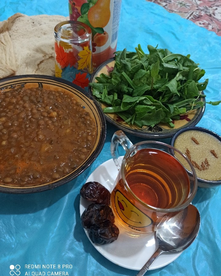 عکس افطاری:عدسی وکاچی