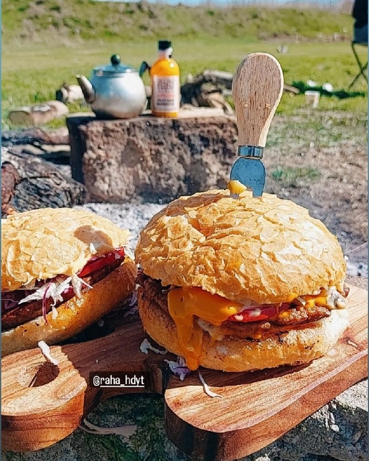 عکس همبرگر آتیشی (خونگی)
