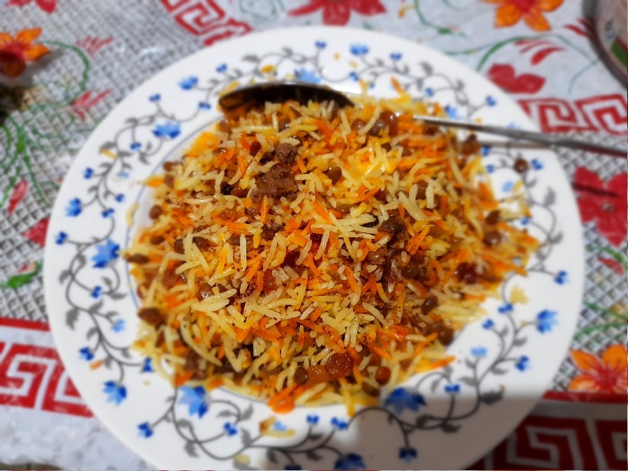 عکس عدس پلو برای افطارمون
