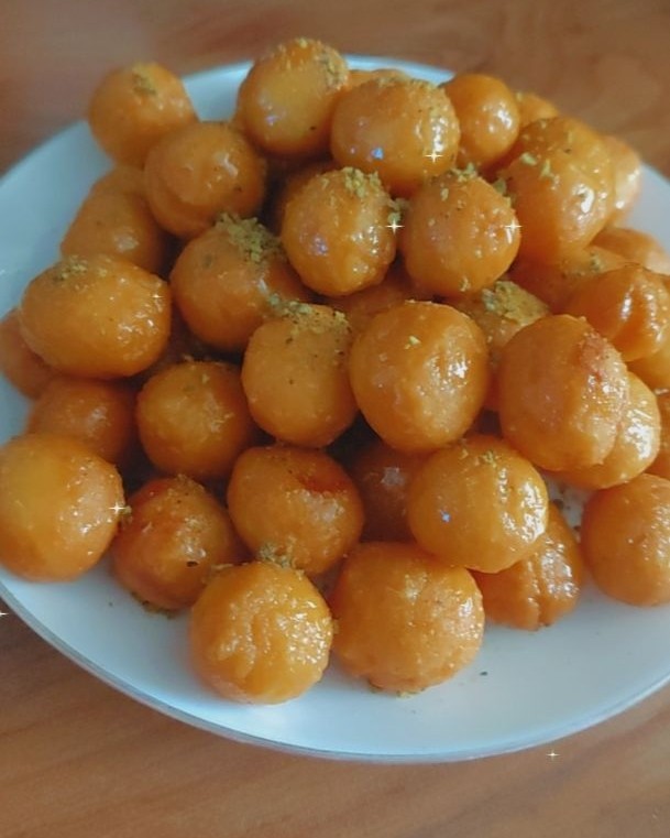 عکس بامیه عسلی به شکل لگیمات ??