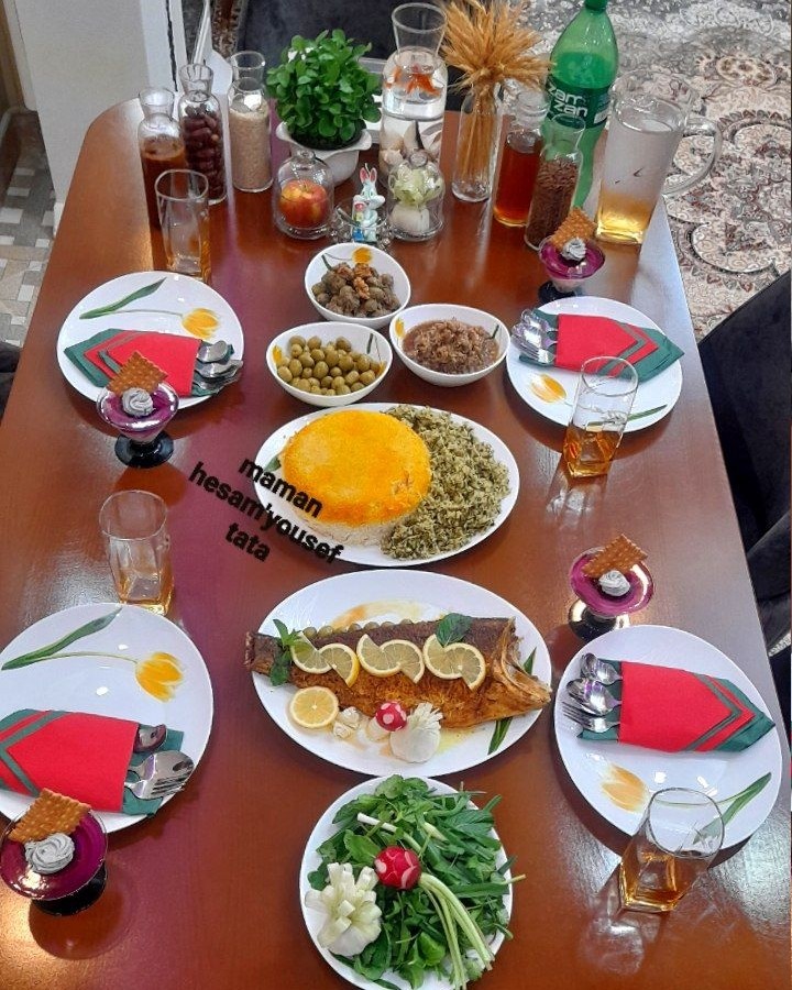 عکس میز شام شب عید1402
