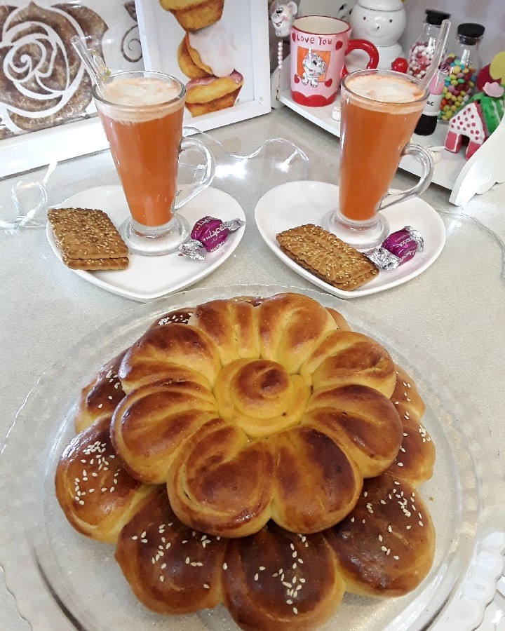 نان  شیرمال سنتی خوشمزه اذربایجان
