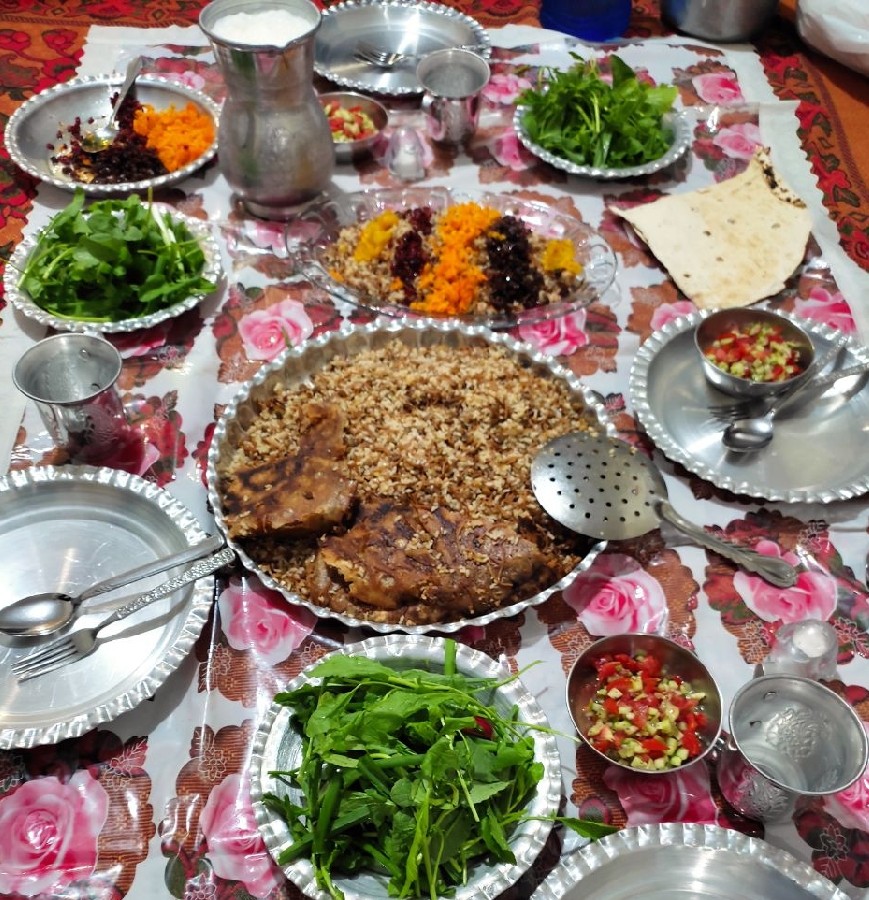 عکس برنج محلی کردستان با پخت مامان گلم