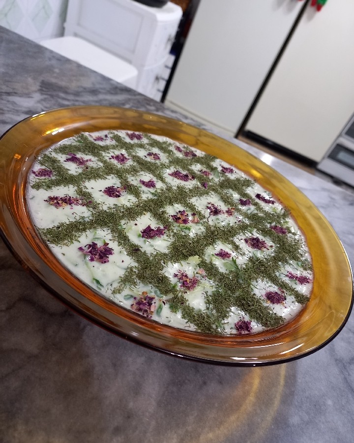 عکس خیار ماست خوشمزه
