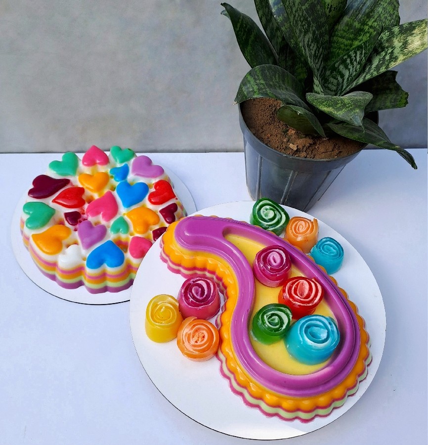 عکس ژله رنگین کمان