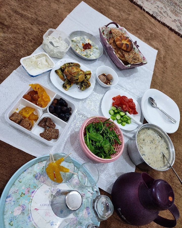 عکس سفره افطاری ساده