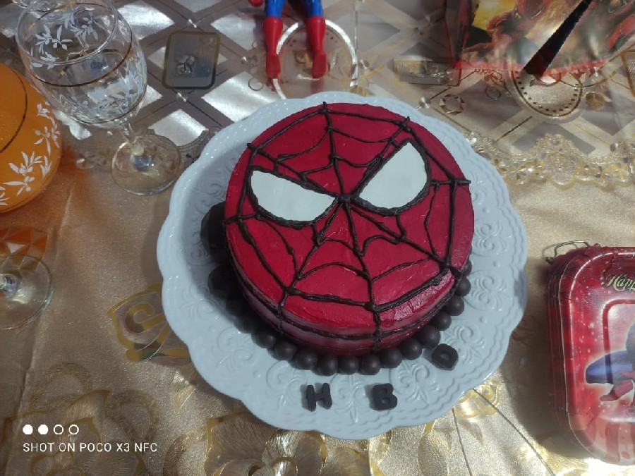 عکس کیک مرد عنکبوتی 