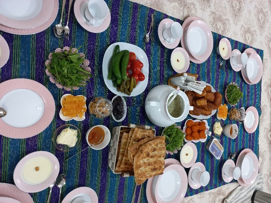 عکس سفره افطاری ۲۷ماه مبارک رمضان