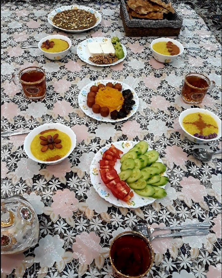 عکس سفره افطاری ساده ی ما❤