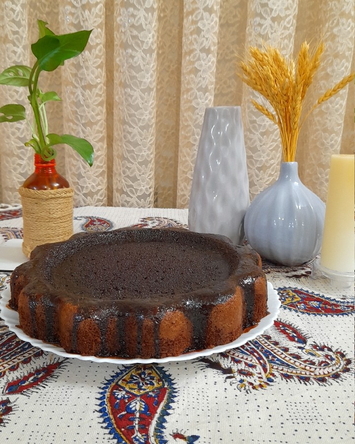 عکس کیک خیس و کیک هل و گلاب و زعفران