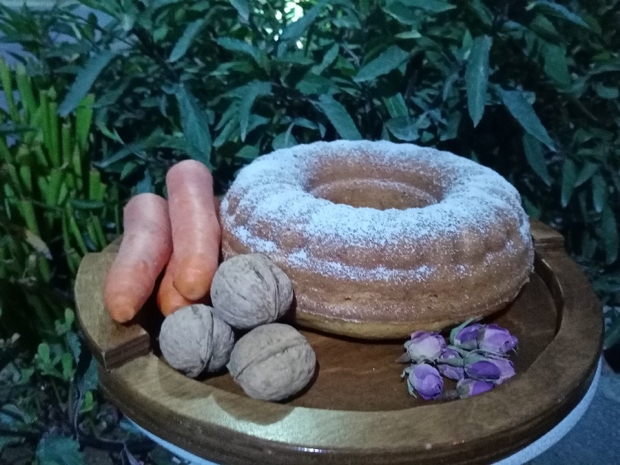 کیک هویج وگردو(مسابقه سراسری عیدانه‌‌) 