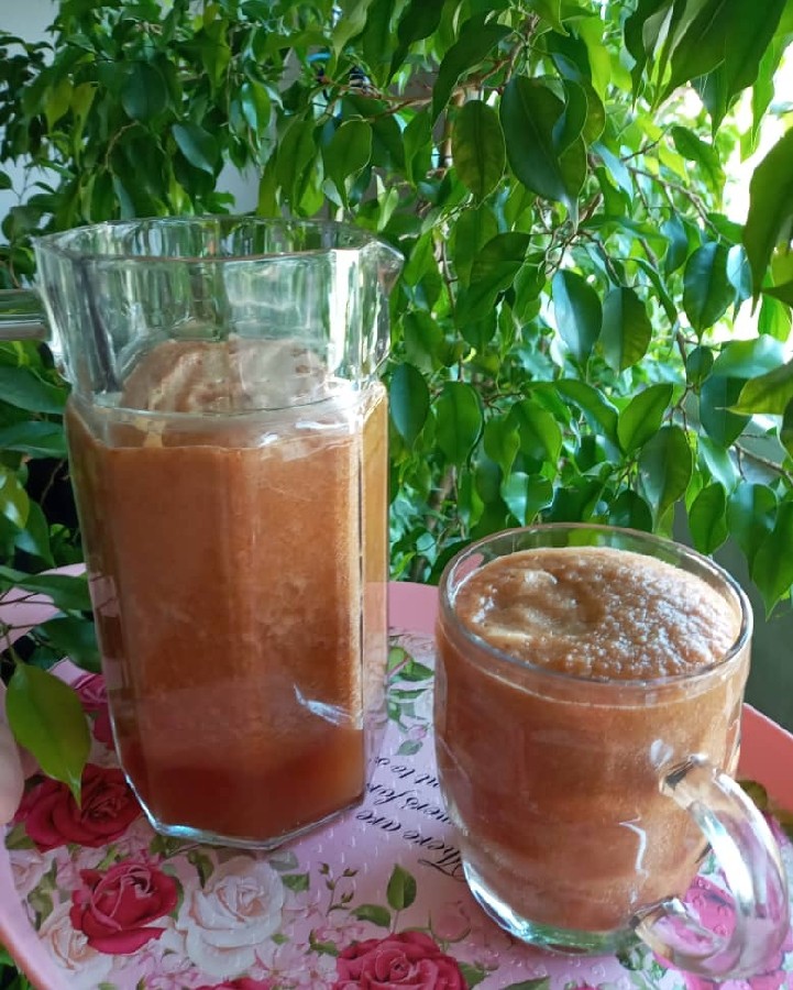 عکس آب سیب خونگی