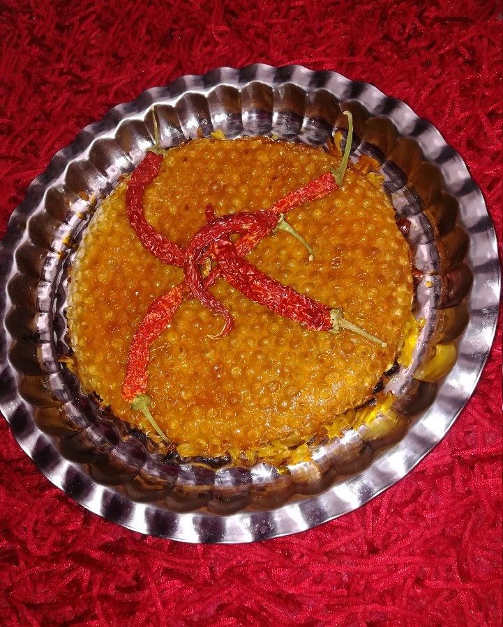 عکس ماکارونی و سالاد.