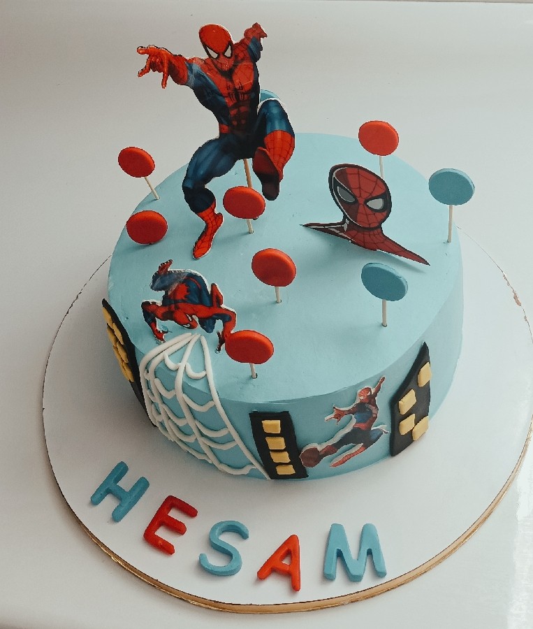 عکس کیک مرد عنکبوتی 