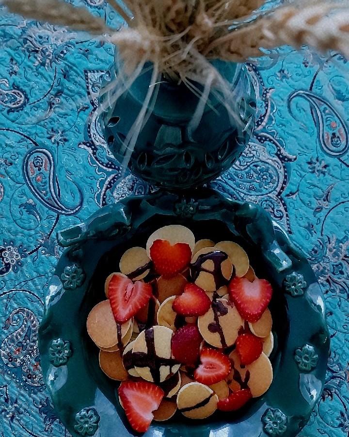 عکس پنکیک دکمه ای