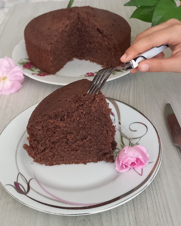 عکس کیک شکلاتی ساده