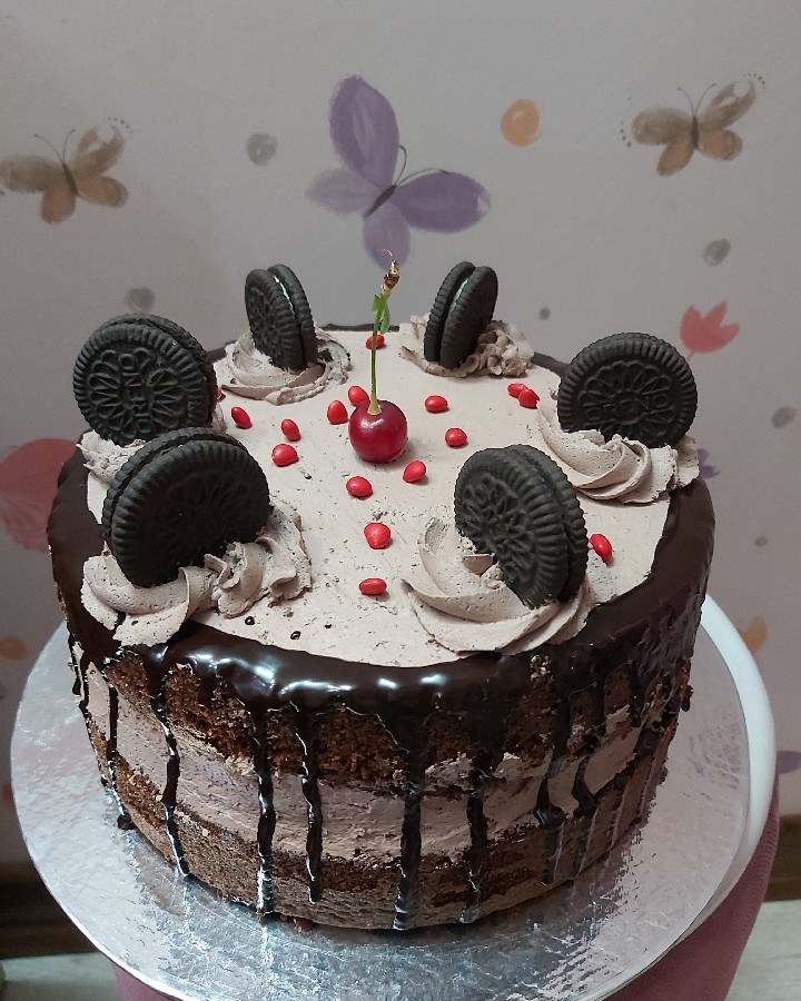 عکس کیک شکلاتی 
روز دختر مبارک 