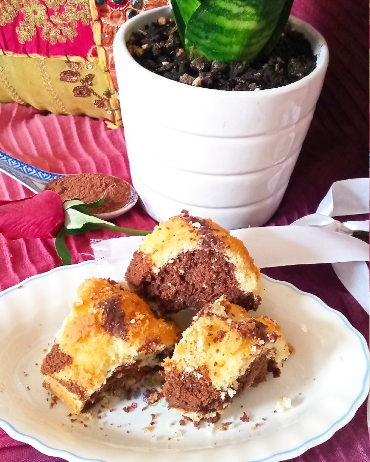 کیک زبرا پنبه ای