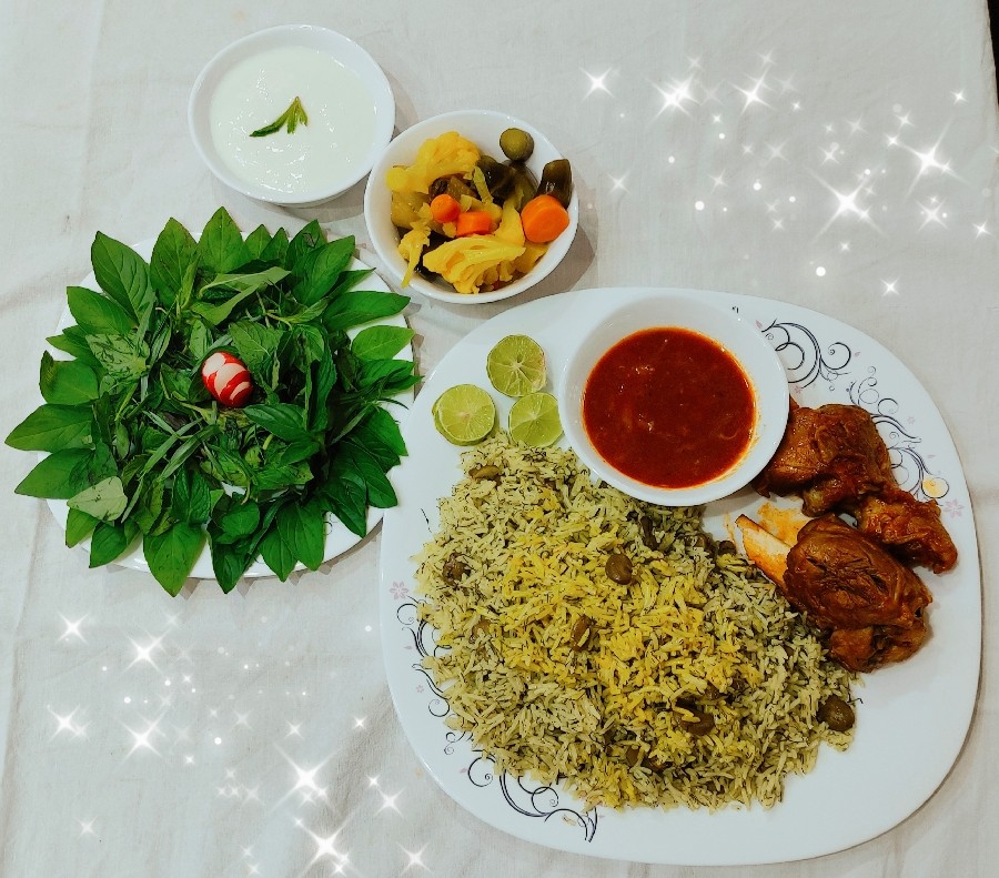عکس باقالی پلو وماهیچه