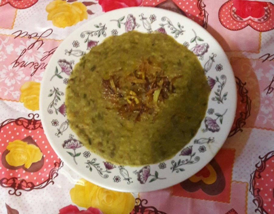 عکس آش سبزی سنتی شیرازی