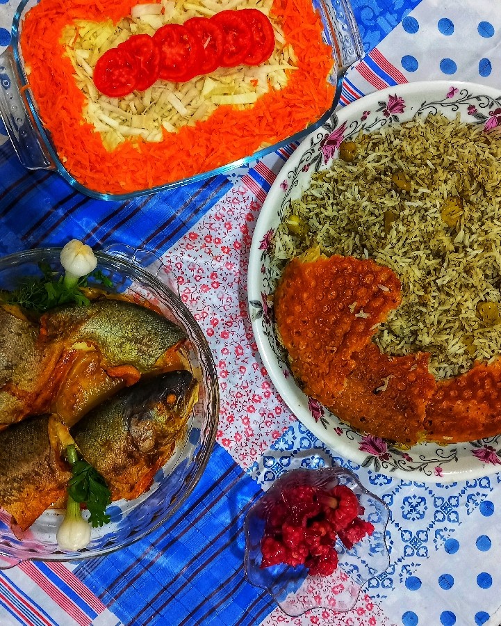 عکس باقالی پلو و ماهی
