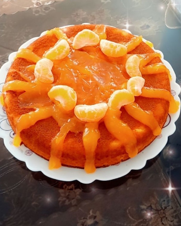 عکس کیک نارنگی 