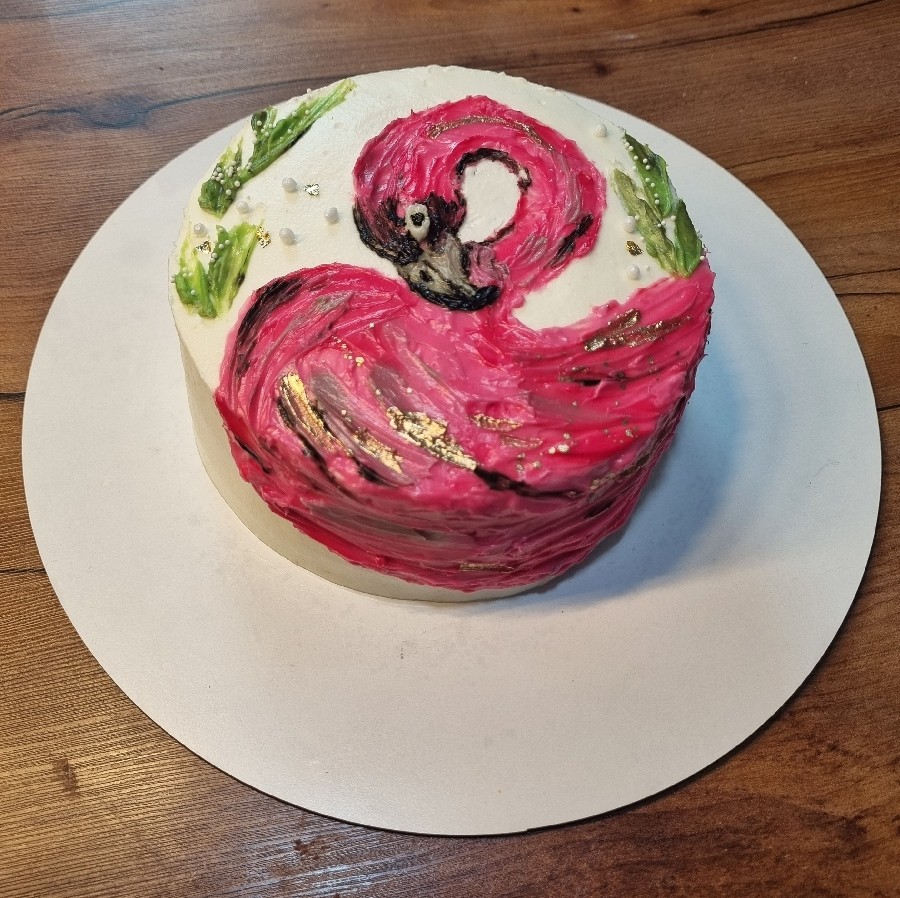 کیک تولد با تکنیک استاکو