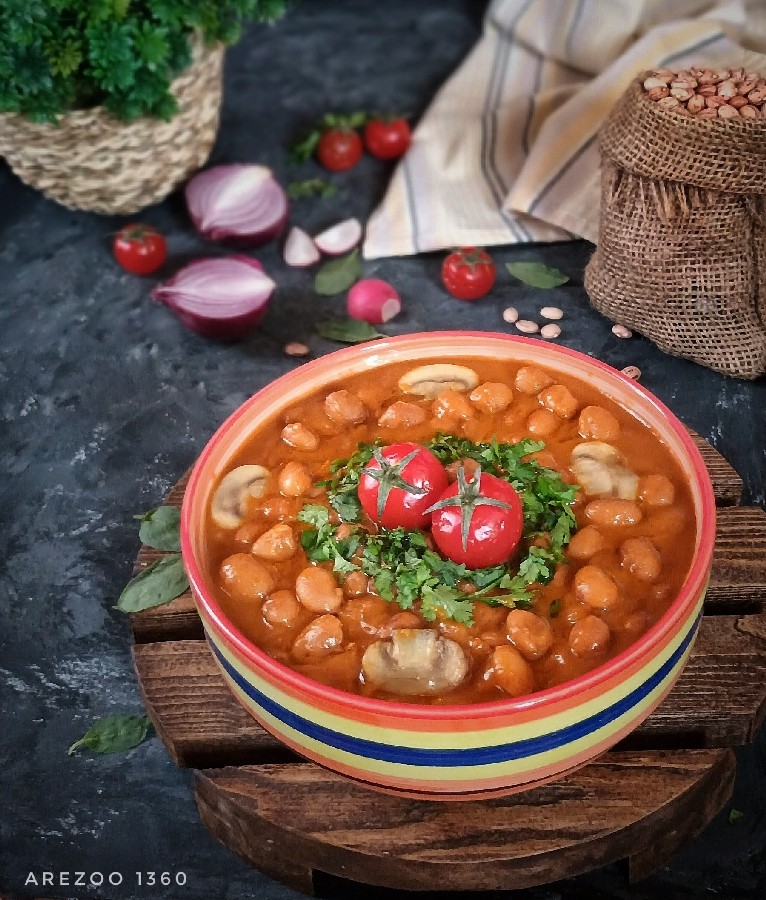 عکس خوراک لوبیا چیتی 