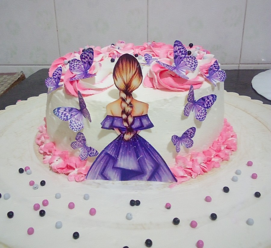 کیک خامه ای #جشن_غدیر#خانم_محبی